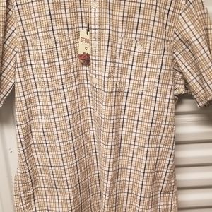 Mens short sleeve shirt button down
